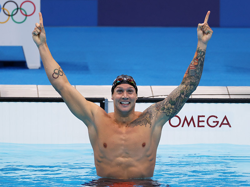 凯勒布·德雷塞尔(Caeleb Dressel)夺得五枚金牌