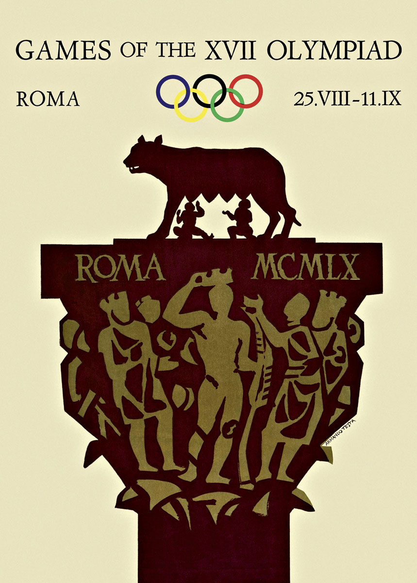 1960年罗马奥运会海报