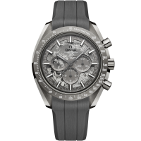 44.25毫米, 灰色陶瓷表壳 搭配 橡胶表带