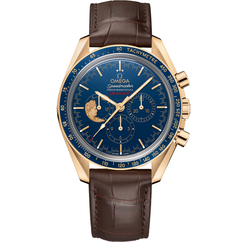 超霸系列 周年系列 42毫米, 黄色18 k金表壳 搭配 皮表带 - SKU码 311.63.42.30.03.001