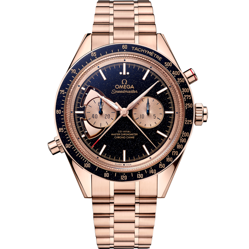 超霸系列 Chrono Chime 45毫米, Sedna™ 18k金表壳 搭配 Sedna™ 18k金表链 - SKU码 522.50.45.52.03.001