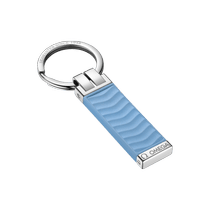 欧米茄Aqua系列 钥匙扣, 蓝色橡胶, 精钢 - KA05ST0000605