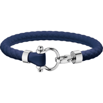 欧米茄Aqua系列 手链, 蓝色橡胶, 精钢 - B34STA0509002