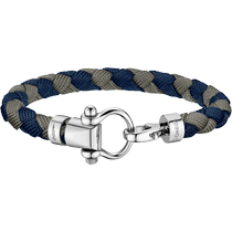 欧米茄Aqua系列 Sailing 手链, 彩色尼龙纤维编织手链, 精钢 - BA02CW0000303