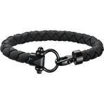 欧米茄Aqua系列 手链, 黑色尼龙编织手链, 精钢 - BA05CW0000203