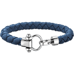 欧米茄Aqua系列 手链, 蓝色尼龙纤维编织手链, 精钢 - BA05CW0000303