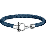 欧米茄Aqua系列 手链, 蓝色尼龙纤维编织手链, 精钢 - BA05CW00003R2
