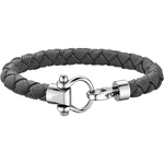 欧米茄Aqua系列 手链, 灰色尼龙纤维编织手链, 精钢 - BA05CW0000403