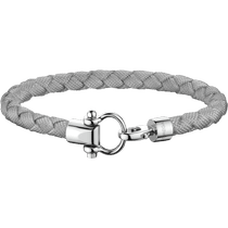 欧米茄Aqua系列 手链, 灰色尼龙纤维编织手链, 精钢 - BA05CW00009R2