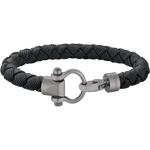 欧米茄Aqua系列 手链, 黑色尼龙编织手链, 钛金属 - BA05CW0001303