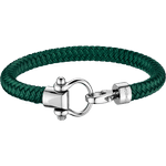 欧米茄Aqua系列 手链, 绿色编织尼龙, 精钢 - BA05CW0001603