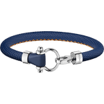 欧米茄Aqua系列 手链, 蓝色橡胶, 精钢 - BA05ST0000303
