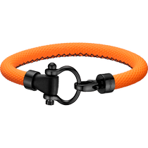 欧米茄Aqua系列 手链, 橙色橡胶, 精钢 - BA05ST0000803