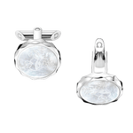 欧米茄Aqua系列 袖扣, 珍珠贝母, 精钢 - C93STA0504205