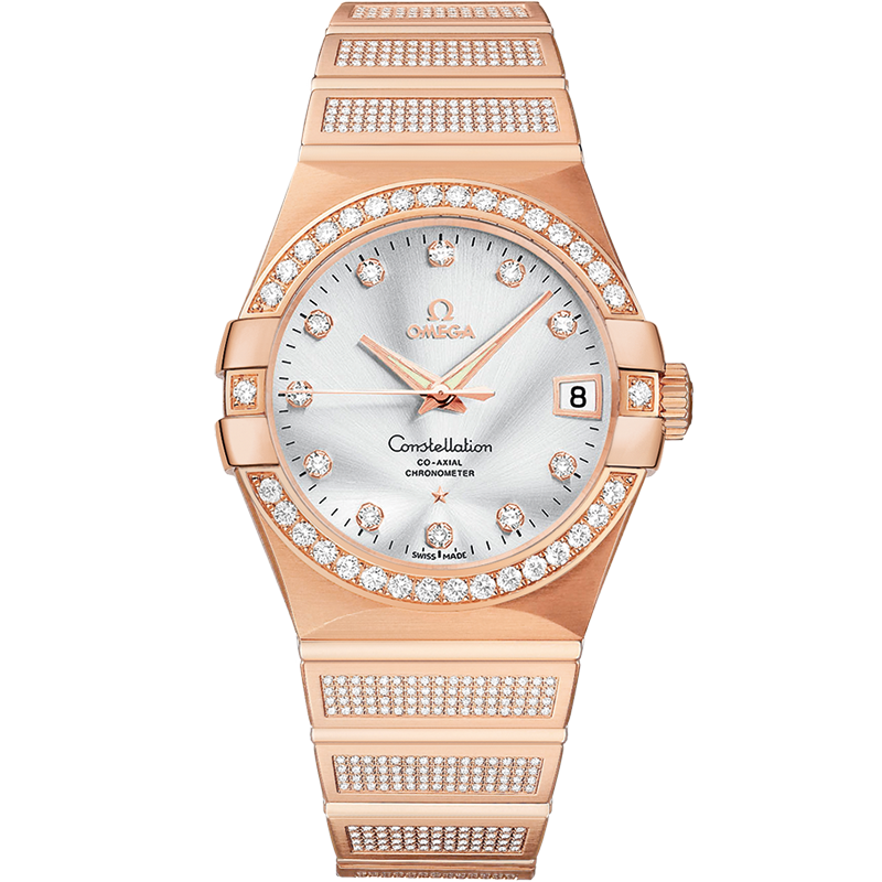 星座系列 38毫米, 红色k金表壳 搭配 红色k金表链 - 123.55.38.21.52.005 - 影像 1