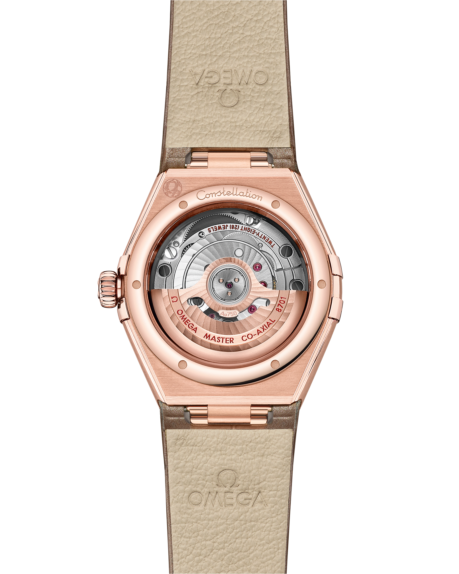 星座系列 29毫米, Sedna™ 18k金表壳 搭配 皮表带 - 131.58.29.20.52.002 - 影像 2