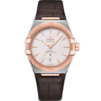 星座系列 39毫米, 精钢-Sedna™ 18k金表壳 搭配 皮表带 - 131.23.39.20.02.001 - 影像 1