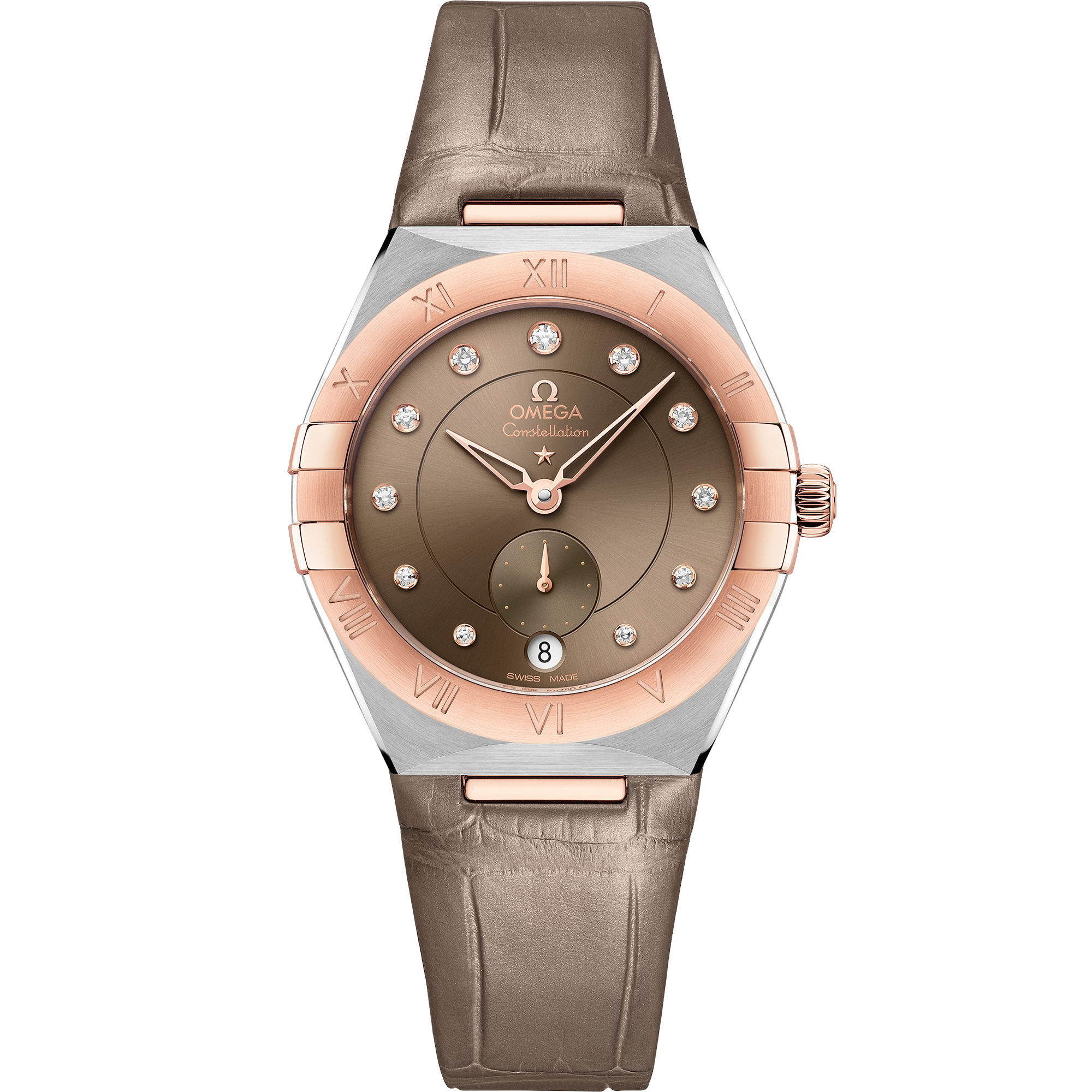 星座系列 34毫米, 精钢-Sedna™ 18k金表壳 搭配 皮表带 - 131.23.34.20.63.001 - 影像 1