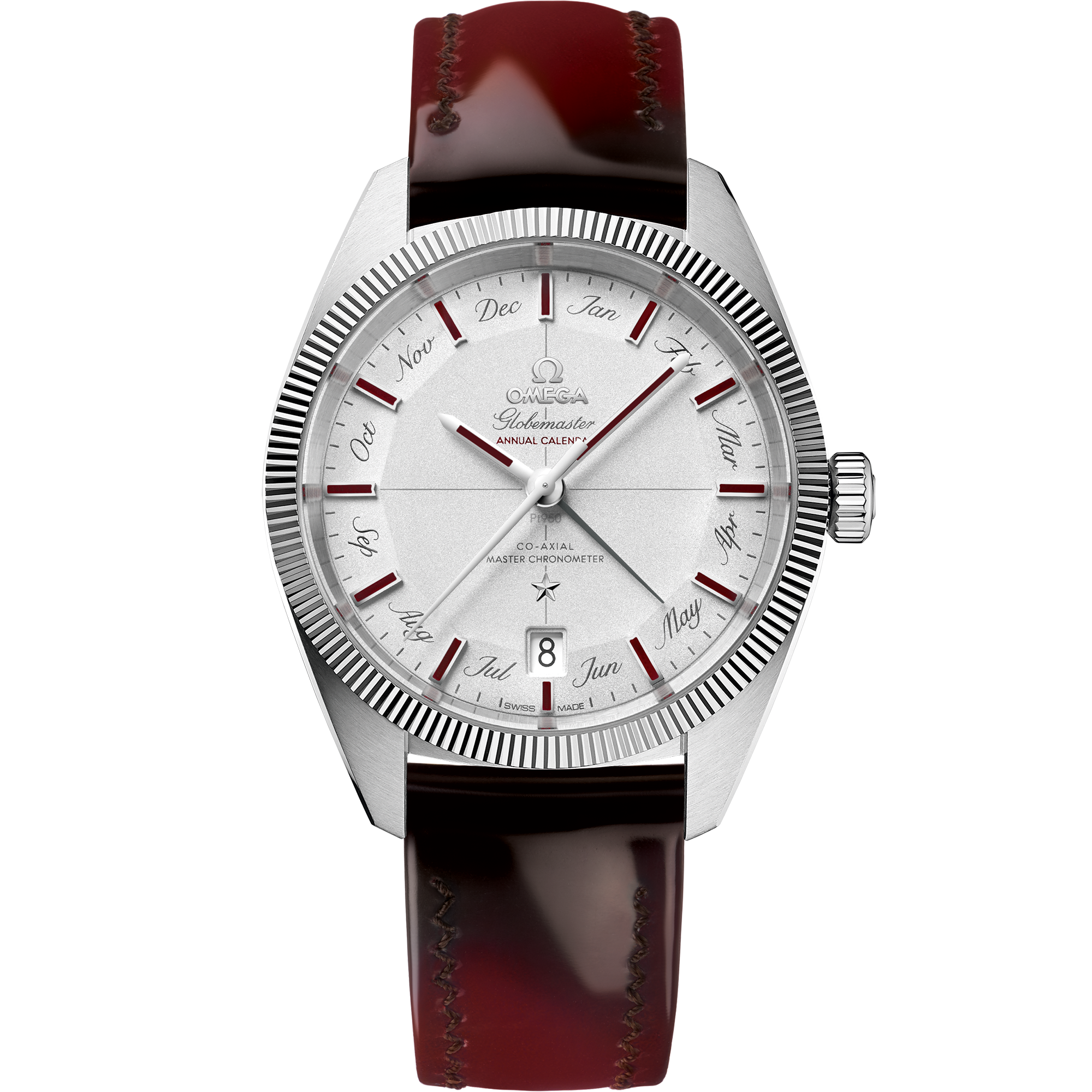 星座系列 尊霸腕表 41毫米, 铂金 搭配 皮表带 - 130.93.41.22.99.001 - 影像 1