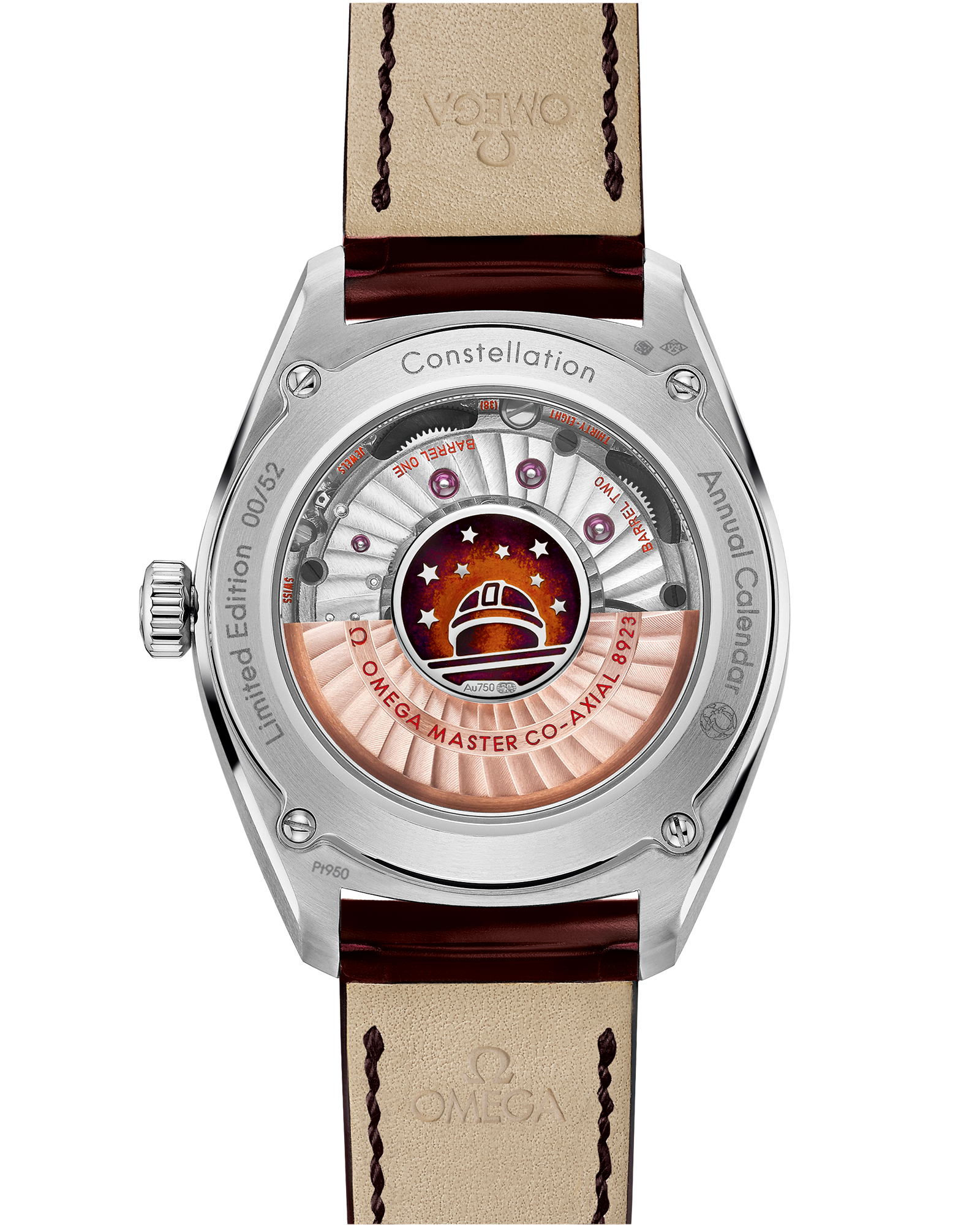 星座系列 尊霸腕表 41毫米, 铂金 搭配 皮表带 - 130.93.41.22.99.001 - 影像 2