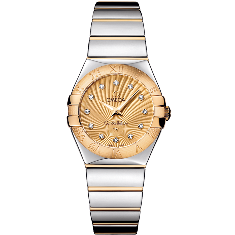 星座系列 27毫米, 精钢-黄色18 k金表壳 搭配 精钢-黄色18 k金表链 - 123.20.27.60.58.002 - 影像 1