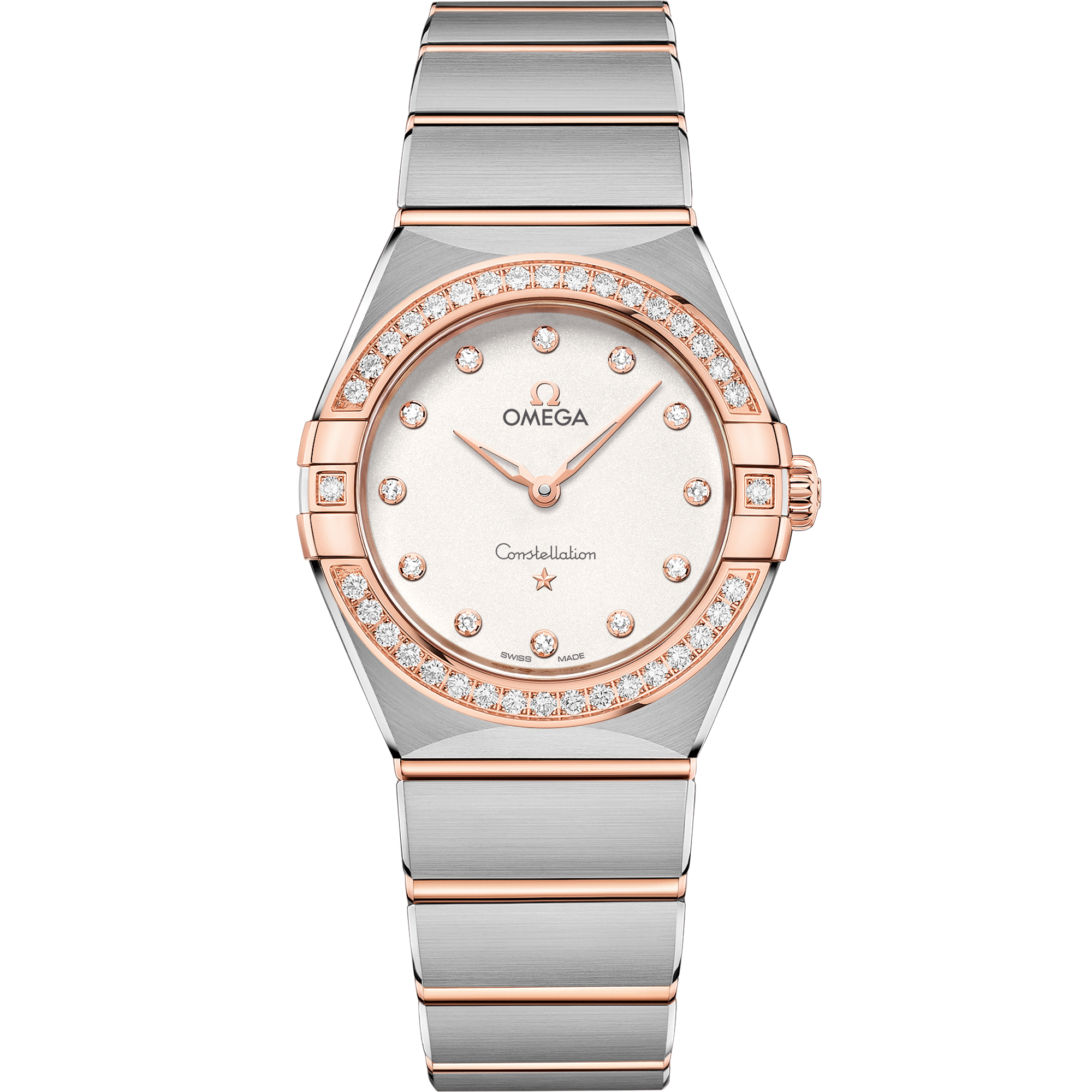 星座系列 28毫米, 精钢-Sedna™ 18k金表壳 搭配 精钢-Sedna™ 18k金表链 - 131.25.28.60.52.001 - 影像 1