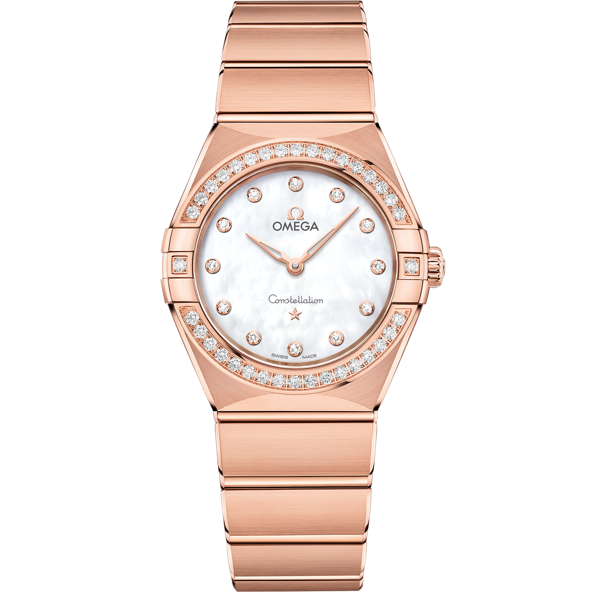 星座系列 28毫米, Sedna™ 18k金表壳 搭配 Sedna™ 18k金表链 - 131.55.28.60.55.001 - 影像 1