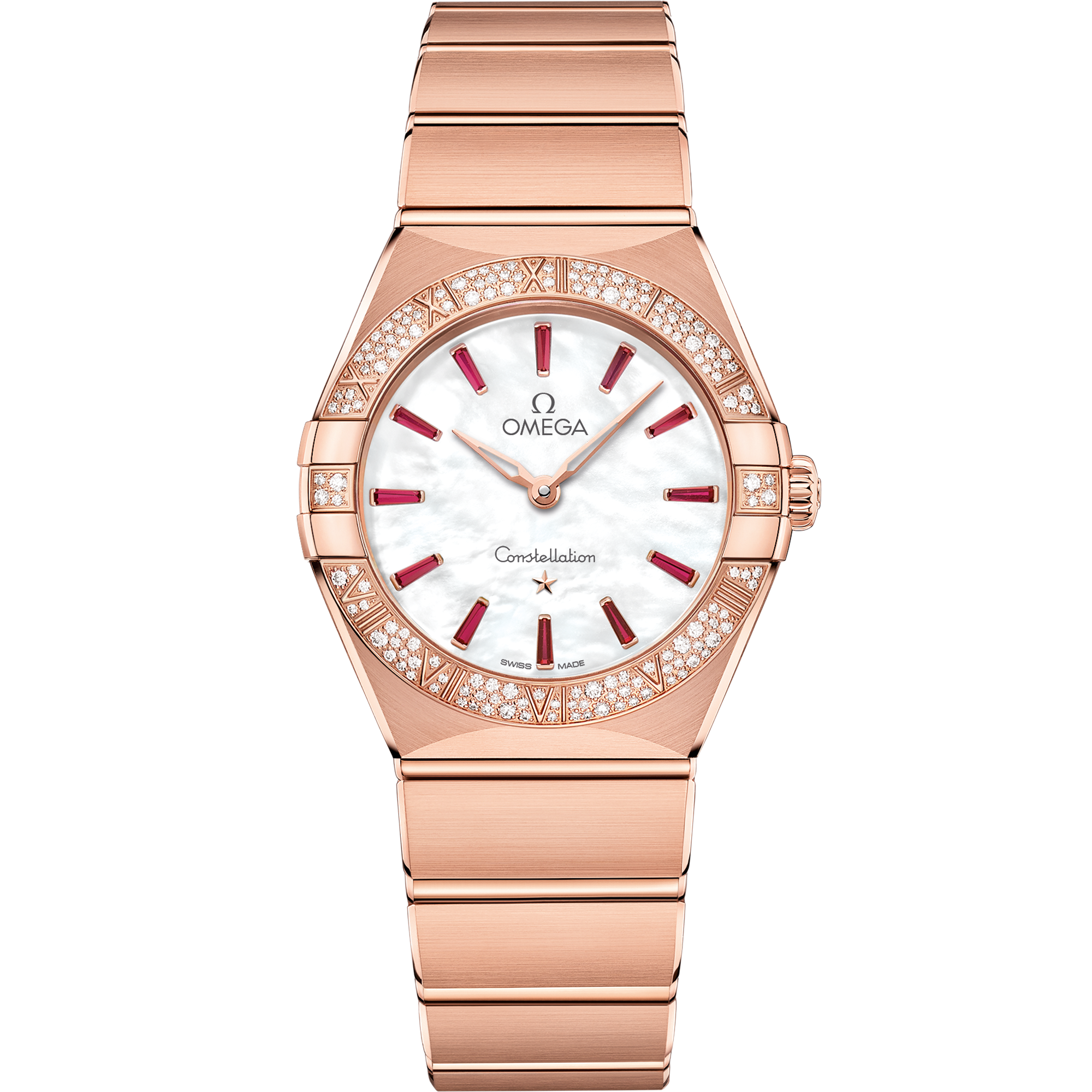 星座系列 28毫米, Sedna™ 18k金表壳 搭配 Sedna™ 18k金表链 - 131.55.28.60.55.004 - 影像 1