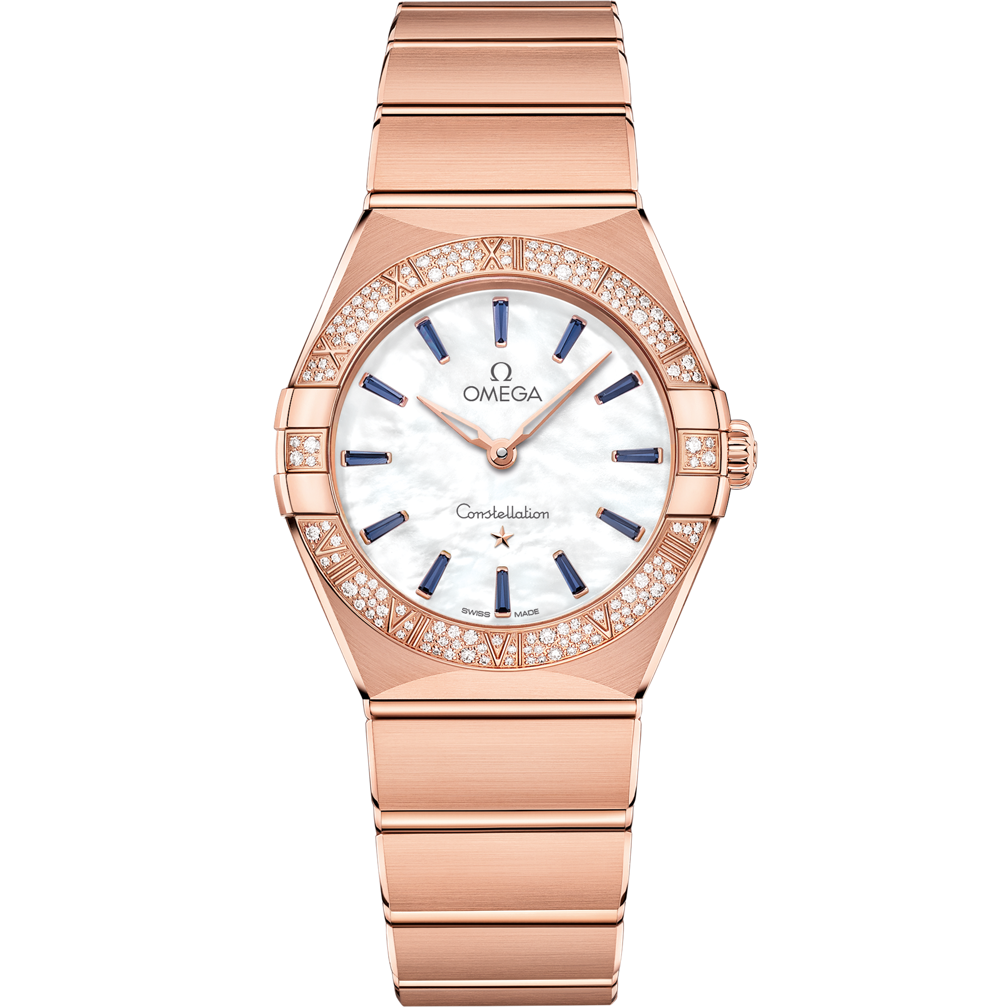 星座系列 28毫米, Sedna™ 18k金表壳 搭配 Sedna™ 18k金表链 - 131.55.28.60.55.007 - 影像 1