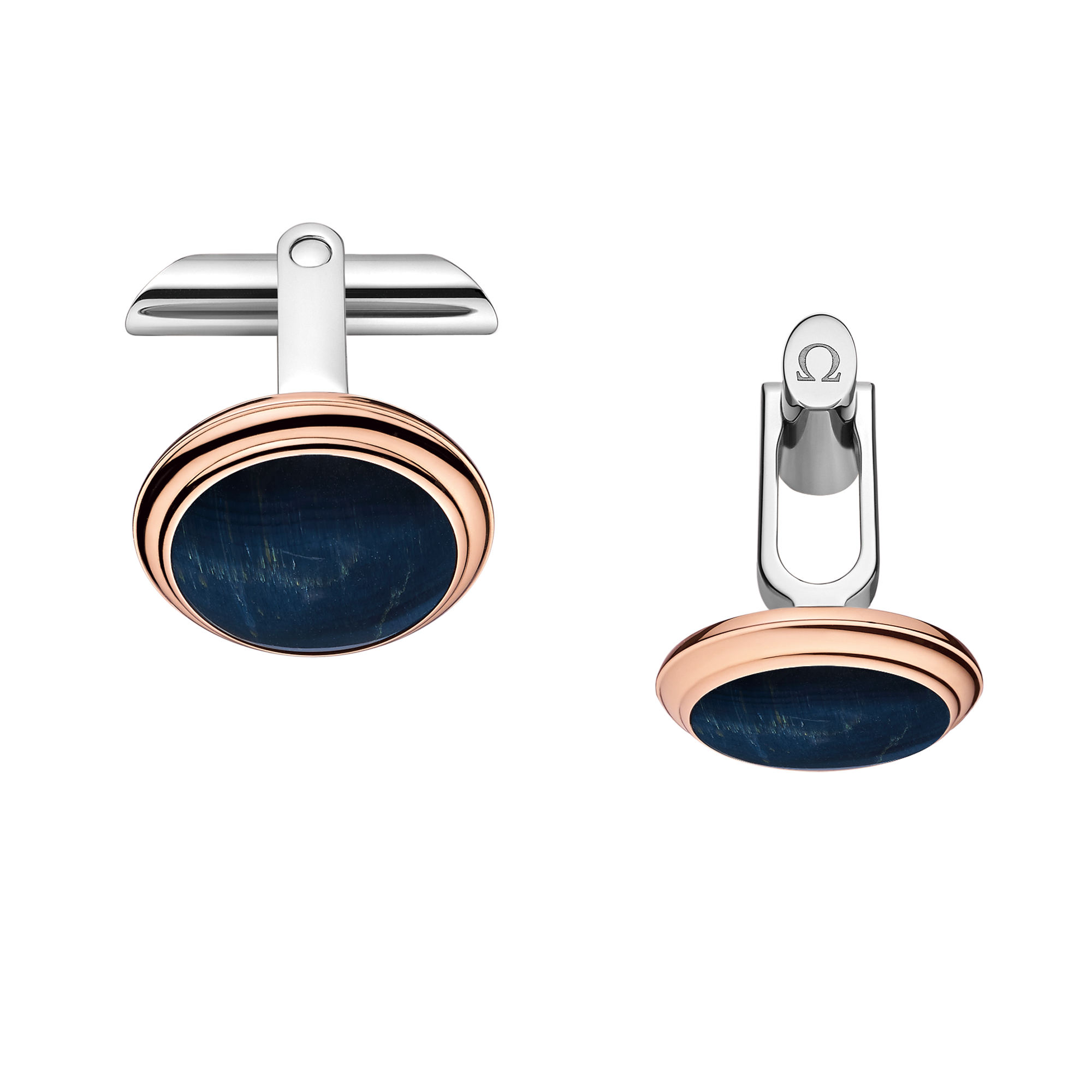 碟飞系列 袖扣, 红色18k金, 鹰眼石, 精钢 - CA02DG0700105 - 影像 1