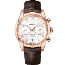 碟飞系列 Hour Vision<span class="nowrap">腕表</span> 42毫米, 红色k金表壳 搭配 皮表带 - 43153425102001