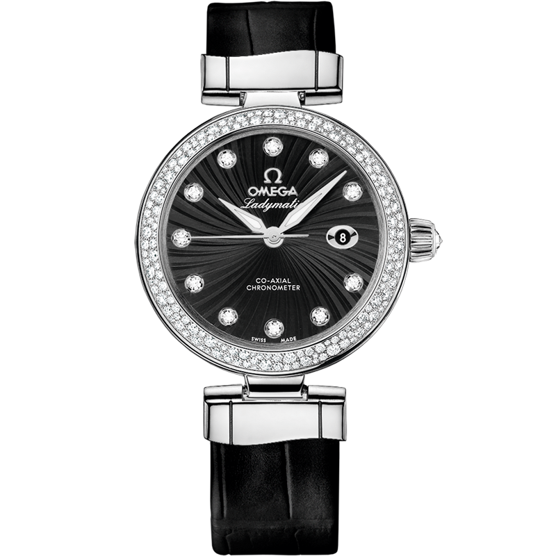 碟飞系列 Ladymatic 34毫米, 精钢表壳 搭配 皮表带 - 425.38.34.20.51.001 - 影像 1