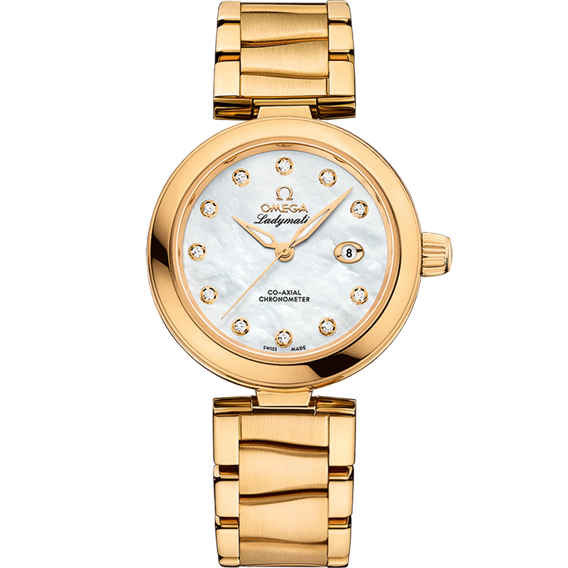 碟飞系列 Ladymatic 34毫米, 黄色18 k金表壳 搭配 黄色18 k金表链 - 425.60.34.20.55.003 - 影像 1