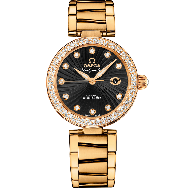 碟飞系列 Ladymatic 34毫米, 黄色18 k金表壳 搭配 黄色18 k金表链 - 425.65.34.20.51.002 - 影像 1