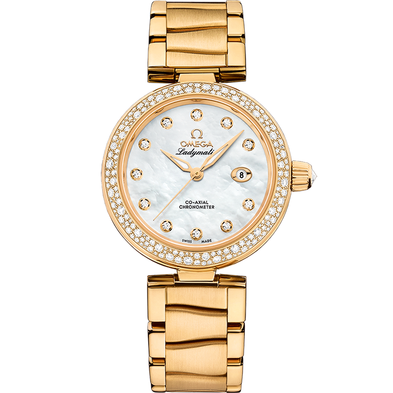 碟飞系列 Ladymatic 34毫米, 黄色18 k金表壳 搭配 黄色18 k金表链 - 425.65.34.20.55.009 - 影像 1