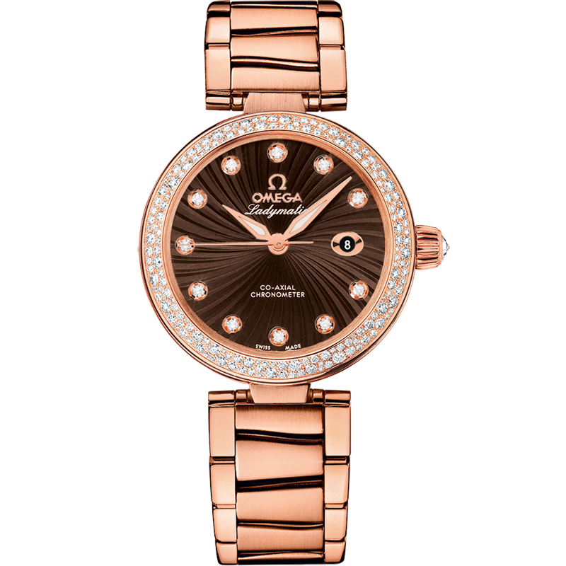 碟飞系列 Ladymatic 34毫米, 红色k金表壳 搭配 红色k金表链 - 425.65.34.20.63.001 - 影像 1
