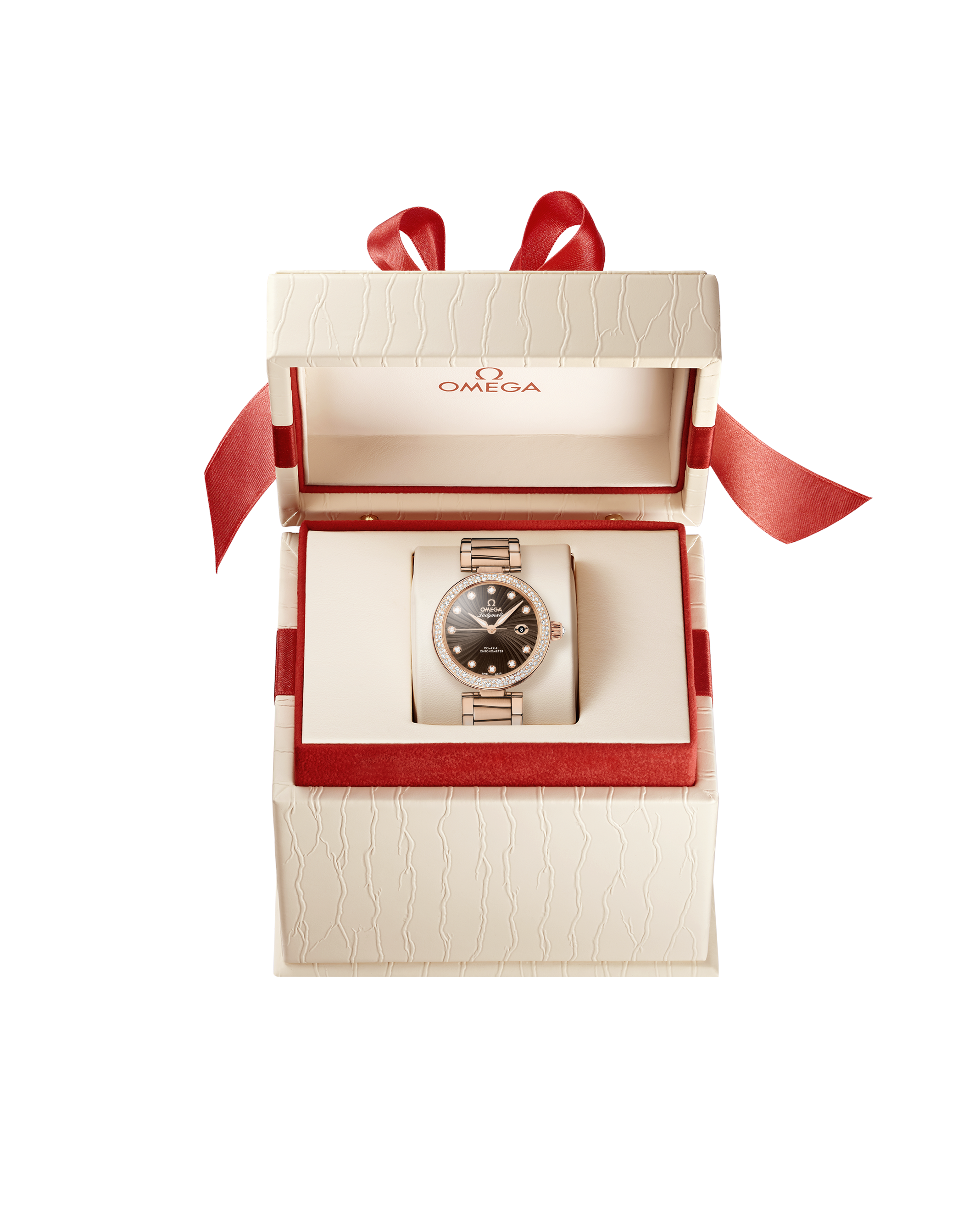 碟飞系列 Ladymatic 34毫米, 红色k金表壳 搭配 红色k金表链 - 425.65.34.20.63.001 - 影像 2