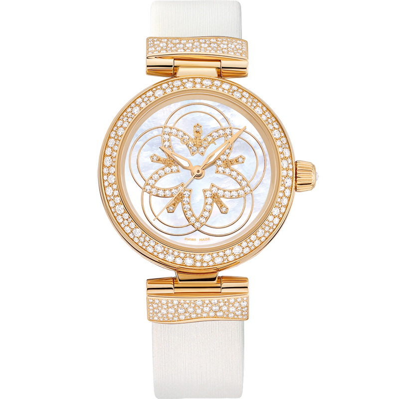 碟飞系列 Ladymatic 34毫米, 黄色18 k金表壳 搭配 皮表带 - 425.67.34.20.55.005 - 影像 1