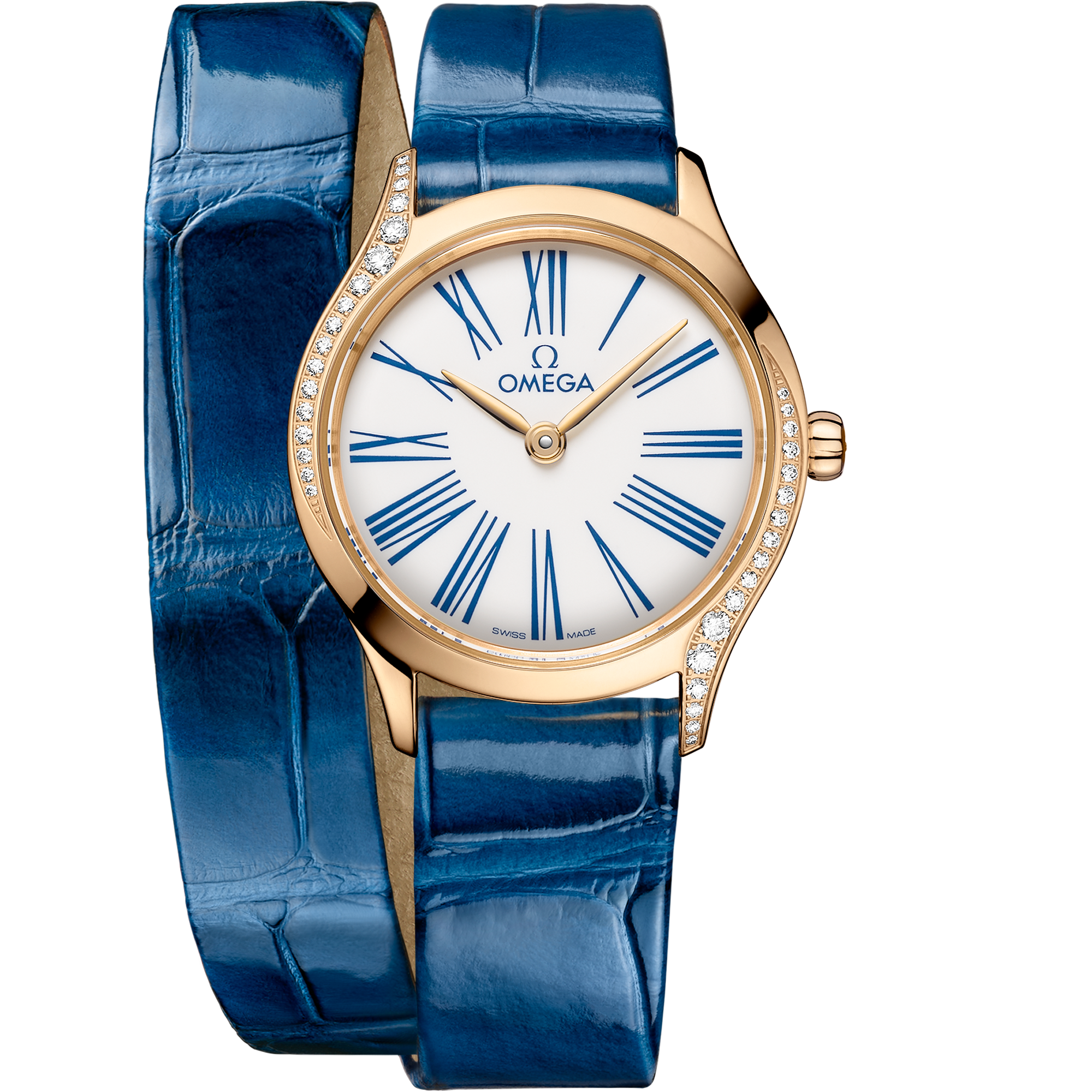 碟飞系列 Mini名典腕表 26毫米, Moonshine 18k金表壳 搭配 鳄鱼皮 - 428.58.26.60.04.002 - 影像 1