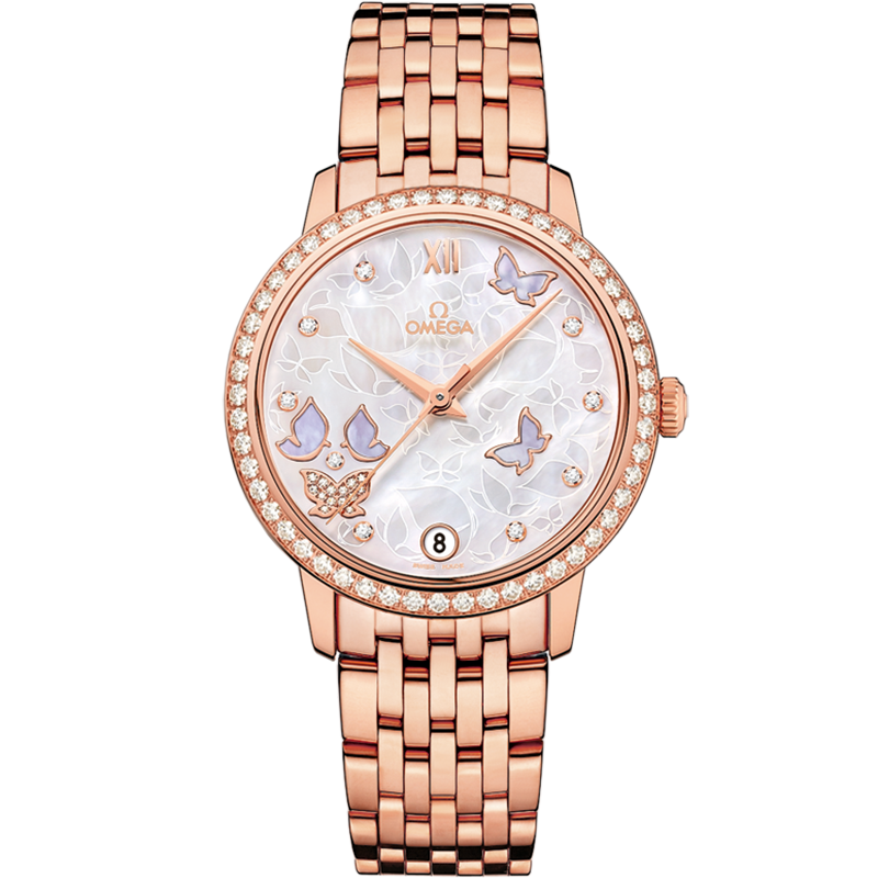 碟飞系列 典雅腕表 32.7毫米, 红色k金表壳 搭配 红色k金表链 - 424.55.33.20.55.004 - 影像 1