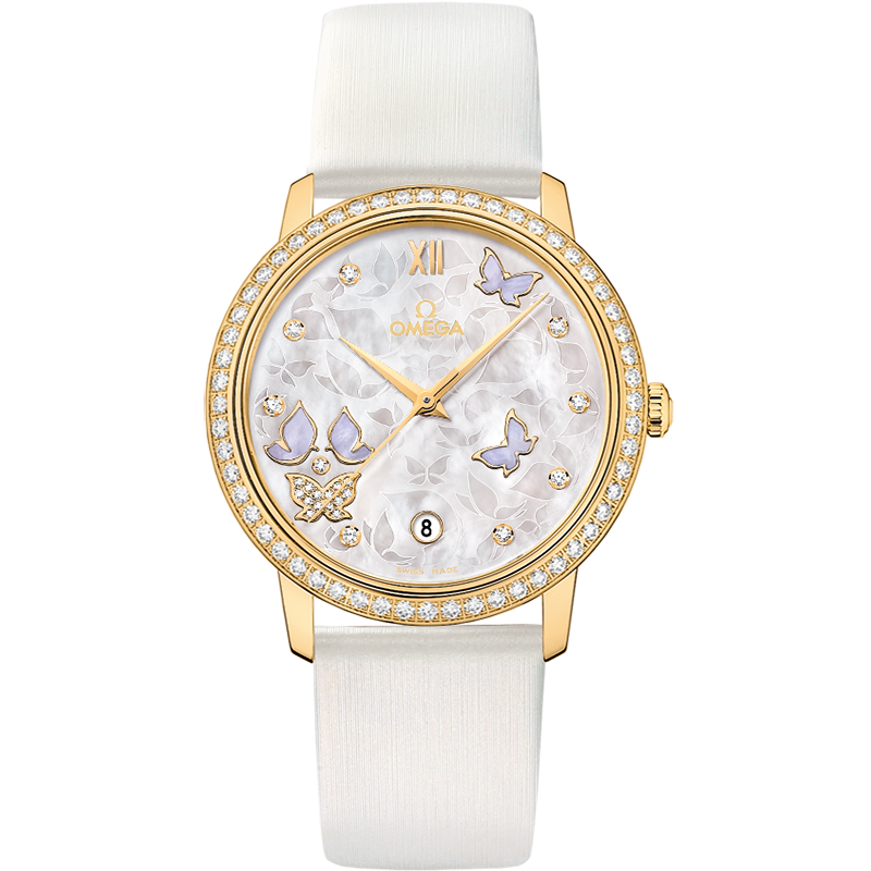 碟飞系列 典雅腕表 36.8毫米, 黄色18 k金表壳 搭配 皮表带 - 424.57.37.20.55.001 - 影像 1