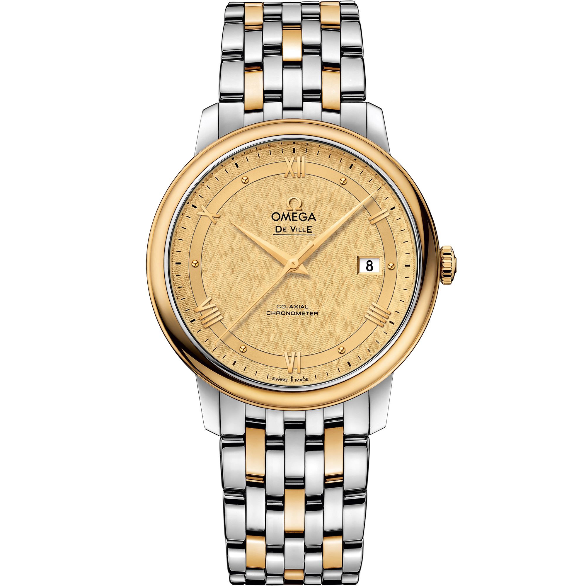 碟飞系列 典雅腕表 39.5毫米, 精钢-黄色18 k金表壳 搭配 精钢-黄色18 k金表链 - 424.20.40.20.08.001 - 影像 1