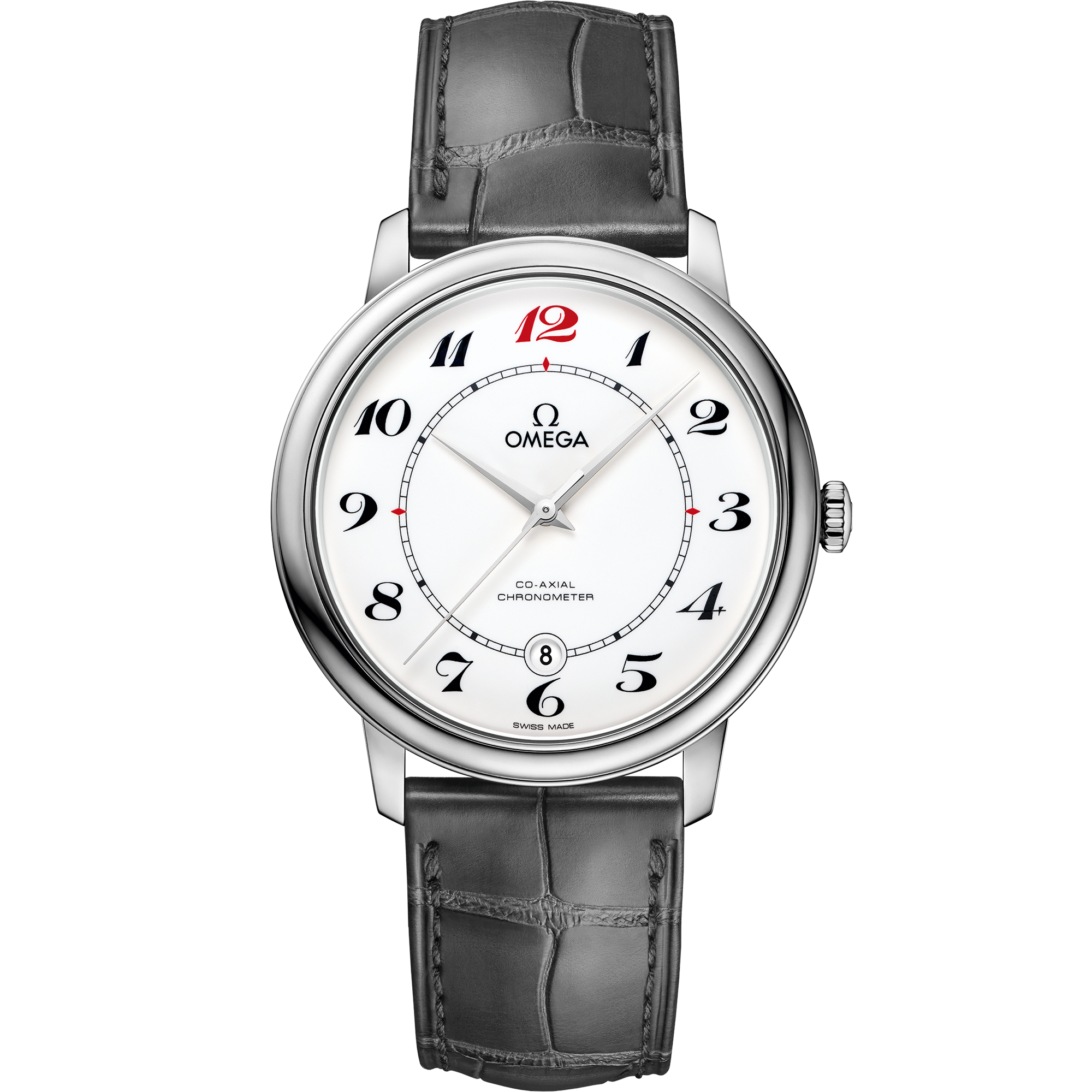 碟飞系列 典雅腕表 39.5毫米, 白色k金表壳 搭配 皮表带 - 424.53.40.20.04.002 - 影像 1