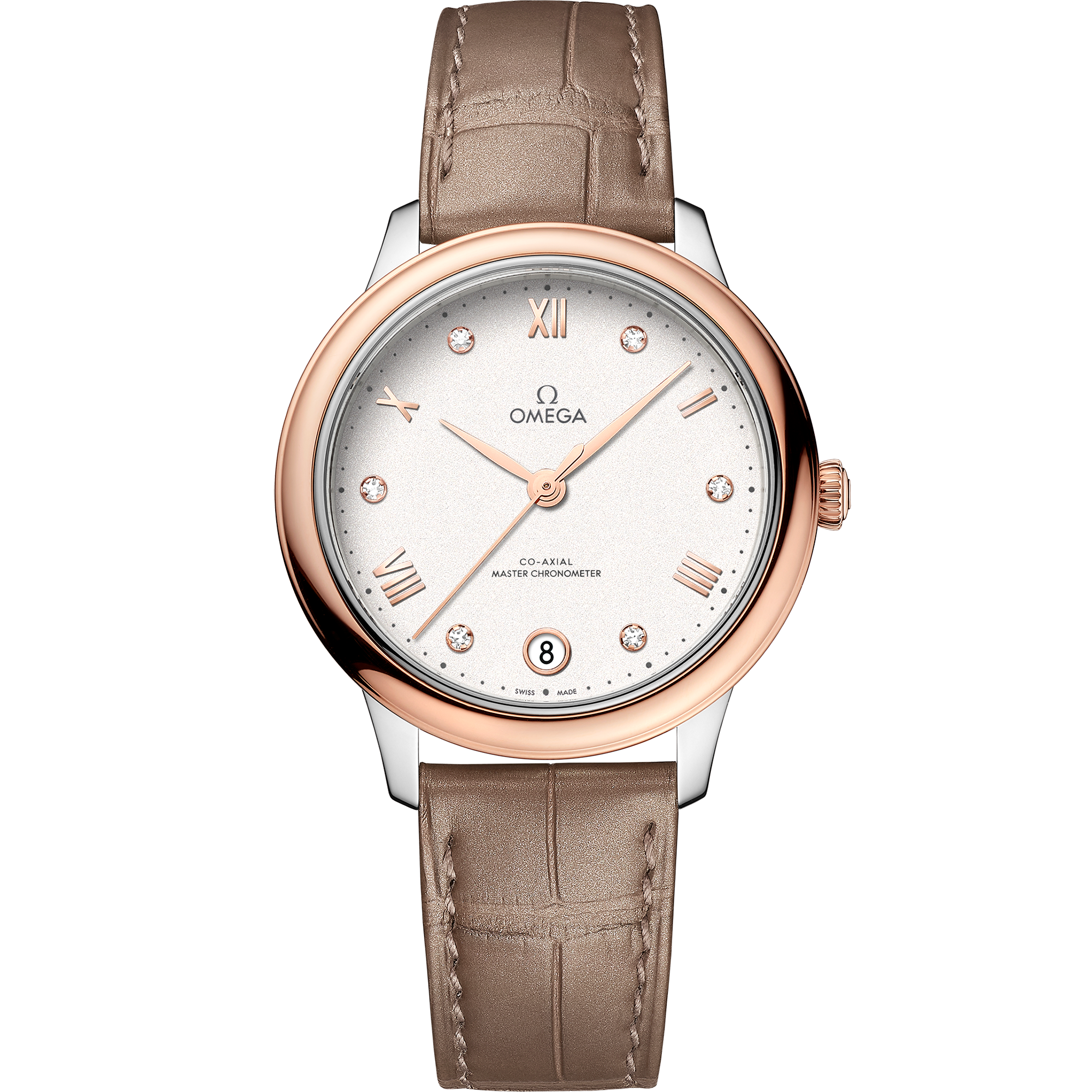 碟飞系列 典雅腕表 34毫米, 精钢-Sedna™ 18k金表壳 搭配 皮表带 - 434.23.34.20.52.001 - 影像 1