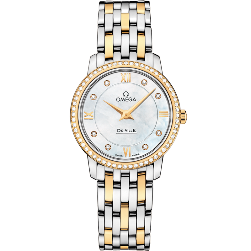 碟飞系列 典雅腕表 27.4毫米, 精钢-黄色18 k金表壳 搭配 精钢-黄色18 k金表链 - 424.25.27.60.55.001 - 影像 1