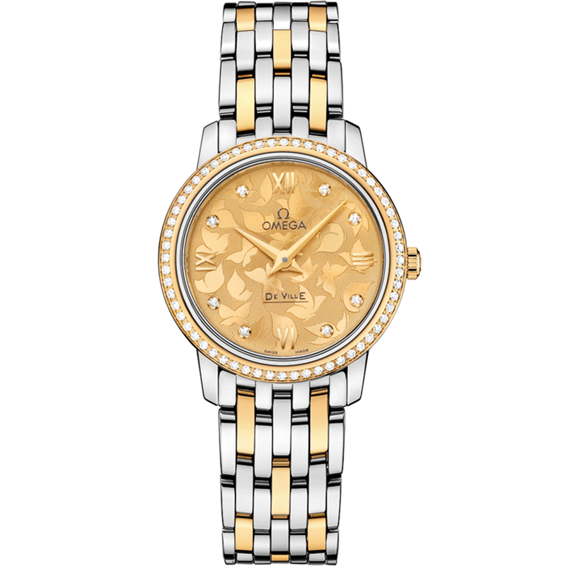 碟飞系列 典雅腕表 27.4毫米, 精钢-黄色18 k金表壳 搭配 精钢-黄色18 k金表链 - 424.25.27.60.58.002 - 影像 1