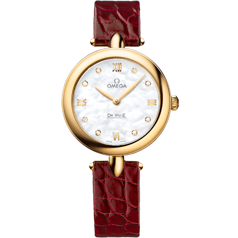 碟飞系列 典雅腕表 27.4毫米, 黄色18 k金表壳 搭配 皮表带 - 424.53.27.60.55.001 - 影像 1