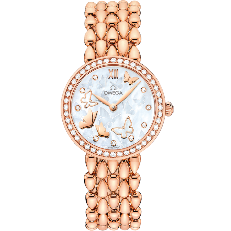 碟飞系列 典雅腕表 27.4毫米, 红色k金表壳 搭配 红色k金表链 - 424.55.27.60.55.003 - 影像 1