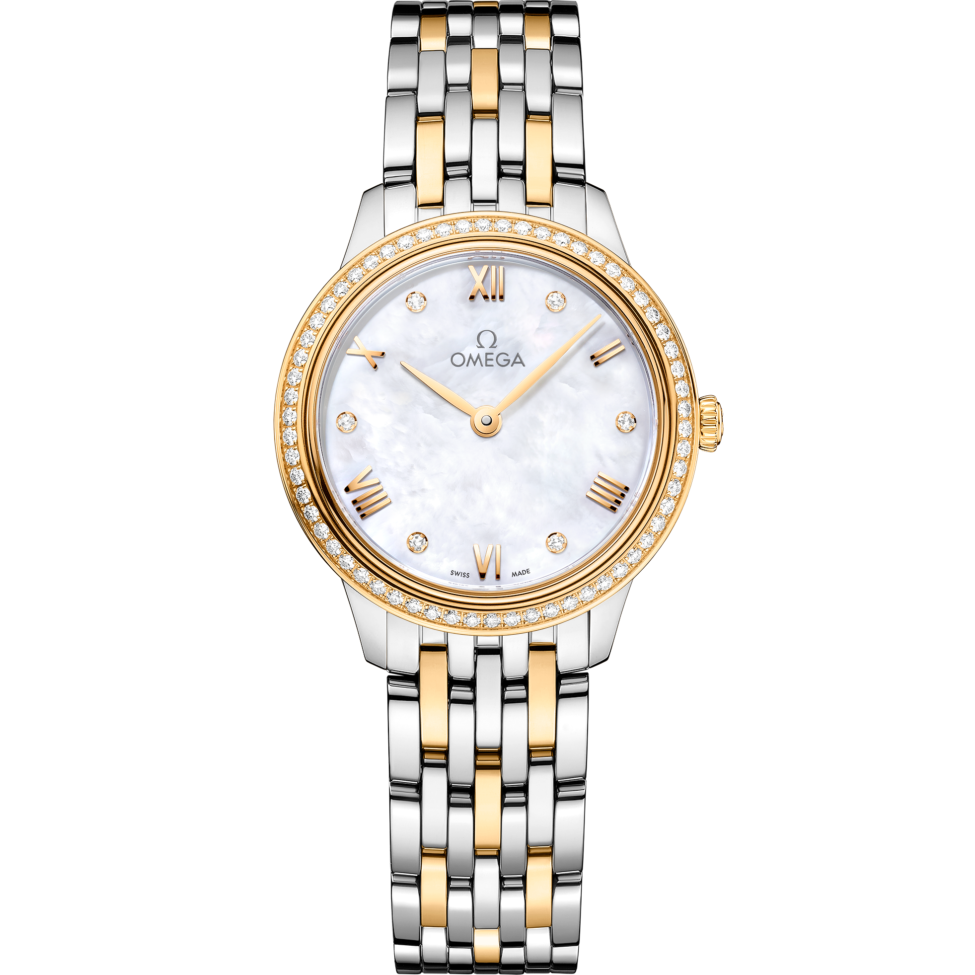 碟飞系列 典雅腕表 27.5毫米, 精钢-黄色18 k金表壳 搭配 精钢-黄色18 k金表链 - 434.25.28.60.55.001 - 影像 1