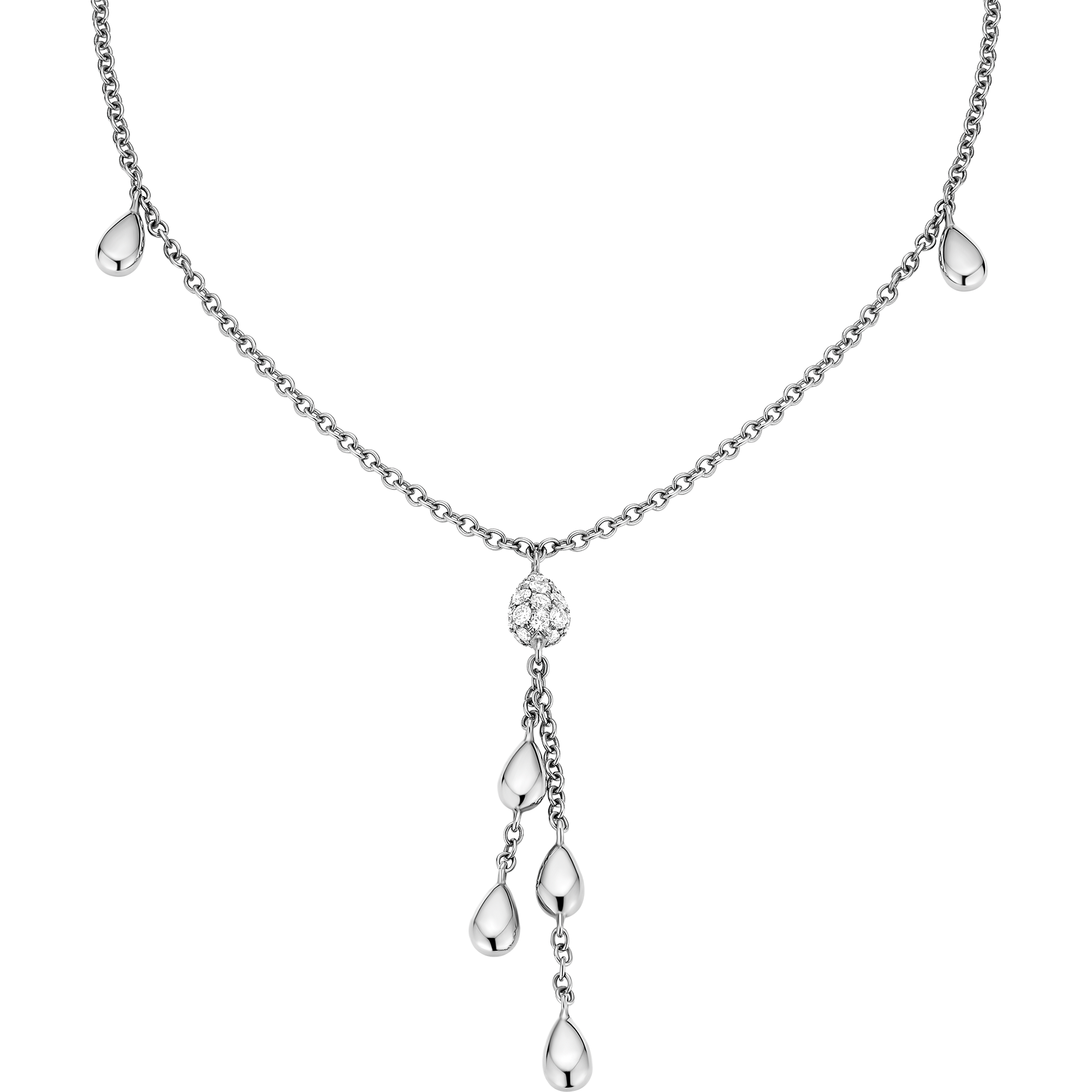 欧米茄DEWDROP系列 项链, 白色18k金, 钻石 - N79BCA0200305 - 影像 1
